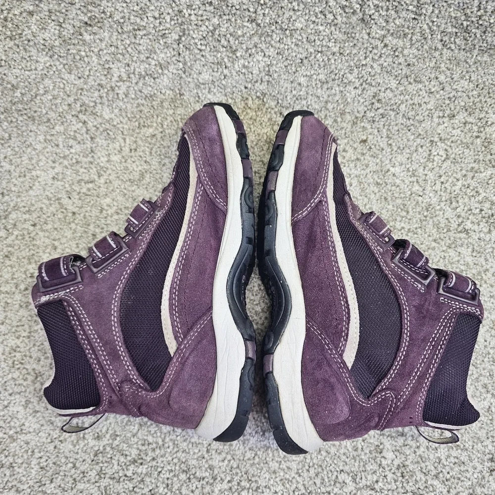 LL Bean Womens Sz 7M Tek 2.5 Waterproof Primaloft 200G Purple Suede 3 Strap Boot